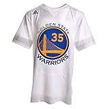 Adidas Men's NBA Golden State Warriors-Kevin Durant #35-Mesh Logo T-Shirt
