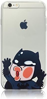 Batman iPhone 6 PLUS (BIG VERSION) / 6S PLUS (BIG VERSION) Case, PopJoy® - (5.5 Inch Case) Light, flexibile, clear TPU case w/ premium designs