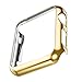 Apple Watch Case, Tomplus [Ultra-Thin] [Newest] Apple Watch PC Plated Cover Case Slim Premium Super / Exact Fit / Plastic Cover Snap On Hard Protective Case for Apple Watch (PC Case Gold 38mm)