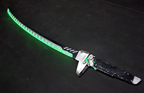 OW Genji Sword PVC weapon shine Cosplay Prop