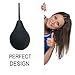 Enema Bulb, Jullycare Douche for Men Women Enema Kit with Certificate Comfortable Medical Kits Anal Cleaner Silicone Douche with 3 Replaceable Nozzle (Black)