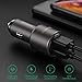 Car Charger, Mercase 30W Metal Dual Ports USB Fast Car Charger Adapter,Smart QC 3.0 Quick Car Phone Charger for iPhone Xs X Max XR 8 7 6S 6 Plus Galaxy S9 S8 S7 S6 Edge Note 8 4 LG G6 (Space Grey)