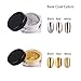 DE'LANCI Mirror Nail Glitter Powder Shinning Gorgeous Nail Art Powder Gold Silver 3g Per Box Chrome Pigment Glitters Set of 2