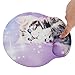 icolor Mouse Pad with Wrist Rest Nonslip Ergonomic Memory Foam Pain Relief Mousepad Desk Mat (9