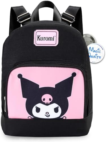 Amazon.com | Kuromi Mini Backpack for Kids Set - 10” Faux  10\