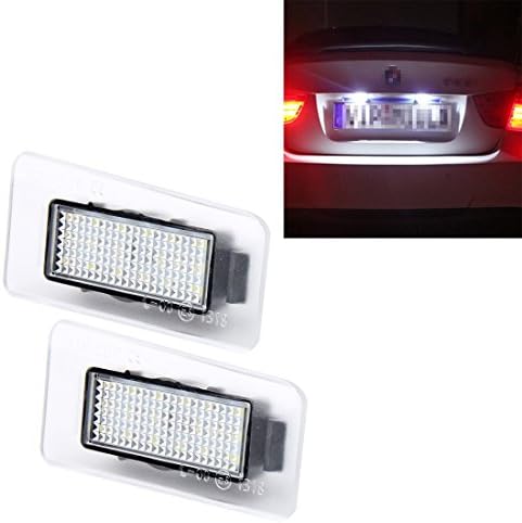 Wkae WIC0228 2 PCS LED License Plate Light with 18 SMD-3528 Lamps for Hyundai,2W 120LM,6000K, DC12V