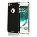 iPhone 7 Case, AnsTOP 3 in 1 Ultra Thin and Slim Anti-Scratch Protective Hard Case Coated Non Slip Matte Surface with Electroplate Frame for Apple iPhone 7-Black