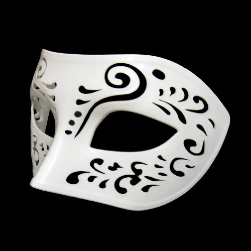Dream Tale White Venetian Masquerade Mask ~ Mardi Gras Prom Party (STC12924)