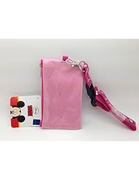 Llavero Disney con portador de identificación y monedero, Rosado Minnie
