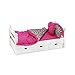 18 Inch Doll Accessories | Reversible Pink Cheetah Print Bedding Set with Comforter, 3 Pillows and Sheet | Fits American Girl Dolls