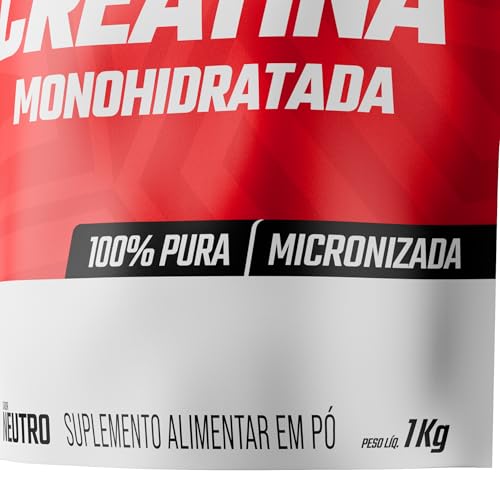 Creatina Pura1KG Refil Monohidratada FTW - Sem sabor Explosão de Energia, Força e Resistência - Absorção Rápida para Ganho de Massa e Performance