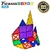 PicassoTiles 33 Piece Building Blocks 33pcs Educational Kit 3D Building Construction Toy Set Clear Magnetic Stacking Block STEM Playboard Magnet Felt Tiles Novelty Game, Creativity Beyond Imagination