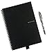 Elfinbook Everlast Smart Notebook 2.0, 2018 New, Cloud Storage, Evernote Storage, Water-to-Erase, Mind Map, Reusable Everlast Notebook, Pilot FriXion pen included, 60 pages, B5, 6.9”x9.8”-inch (Black)