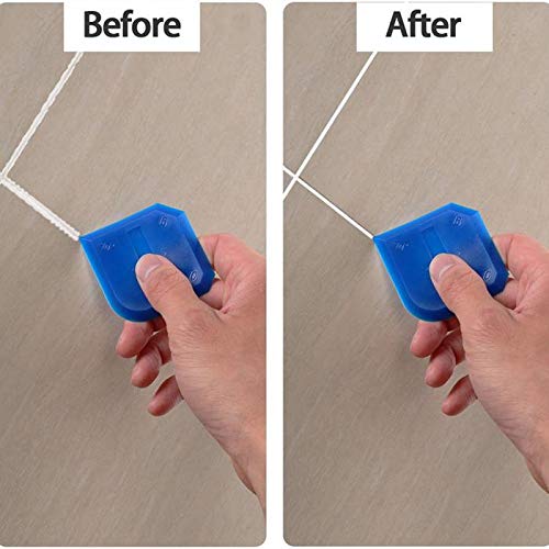 12 Pieces Caulking Tool Kit Sealant Tools Silicone Sealant Finishing Tool Grout Scraper Caulk Remover and Caulk Nozzle and Caulk Caps (Blue) - Thumbnail 3