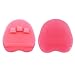 Soft Silicone Shower Brush, Body & Face & Short Hair Wash, Bath Exfoliating Skin Massage Scrubber, Dry Skin Brushing Glove Loofah, Fit for Sensitive and All Kinds of Skin (Pink)