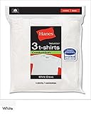 Hanes TB2133 Toddler Boys White Crew Neck T-Shirt