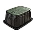 Rainbird Jumbo Valve Box with Rectangular Body, Lid and Lock, Green