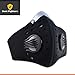 Pollution Mask By Dust Fighters With 3 Six Layered N99 air Filters Included | Sports Mask For Smoke, Gas, Dust, Smog, Pollen, Allergens, Particles And Fresh Air | Protective Outdoor Face Mask For Outd