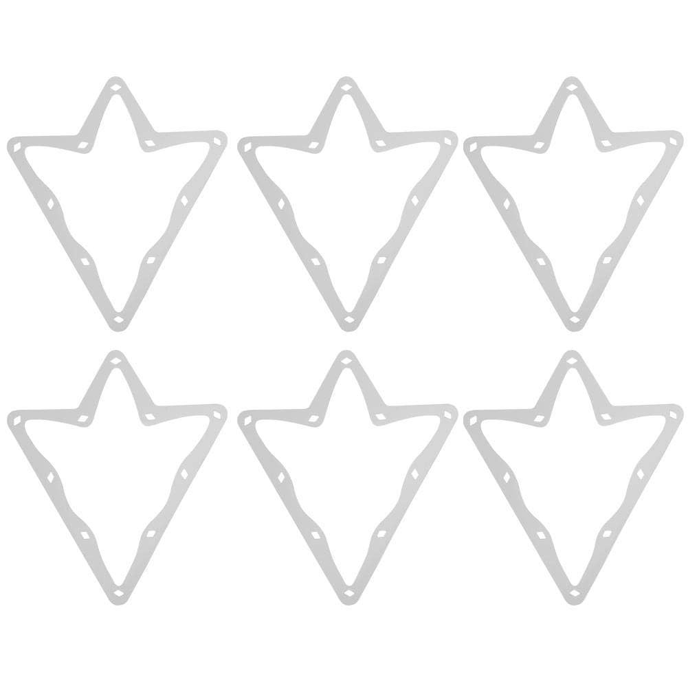 Alomejor 6Pcs Magic Ball Rack Sheet 10 ball Billiard Triangle Cue Rack Ball Magic Rack Sheet Pool Cue The Greatest Tip Tool Fun Game Accessories