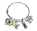 Golden State Warriors Bracelet, Golden State Warriors Jewelry, Basketball Bangle Bracelet & Perfect Basketball Fan Gift