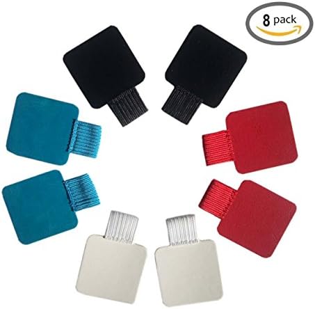 8 PCS Self-adhesive Pleather Pen &amp; Pencil Holder with Elastic Loop for Notebooks, Journals, Planners and Calendars ( Multil Color ) By CandyHan