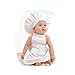 Newborn Baby Chef Outfit Clothes, Besutana Newborn White Cook Chef Costume Prop Knit Crochet Photopraphy Dress Handmade