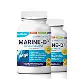 Vitamin D3 Omega 3 Fish Oil DHA 340mg Supplement by Marine Essentials (120 Soft Gel Caps)