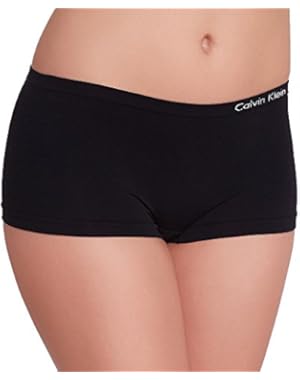 Underwear Women’s Pure Seamless Boy Shorts 3 Pack, Black/White/Bare, Large