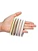 Pangda 5 Pairs Shirt Sleeve Holders Anti-slip Arm Sleeve Garters Metal Stretch Elastic Metal Armbands (Multicolor A)