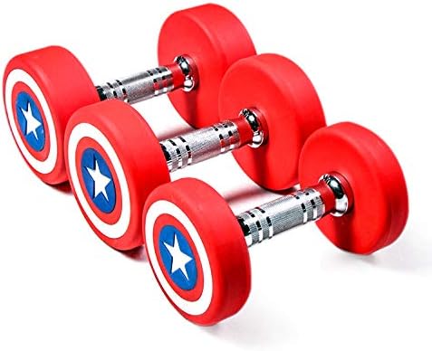 CAPTEN America Urethane Coated Multi Weight Dumbbells - Pair, 2.5-30 KG - Odorless Dumbbell Set for Core and Strength Training Workouts by Sporto Fitness