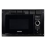 Greystone RV Trailer Built-in Microwave Oven W/Trim Kit Black