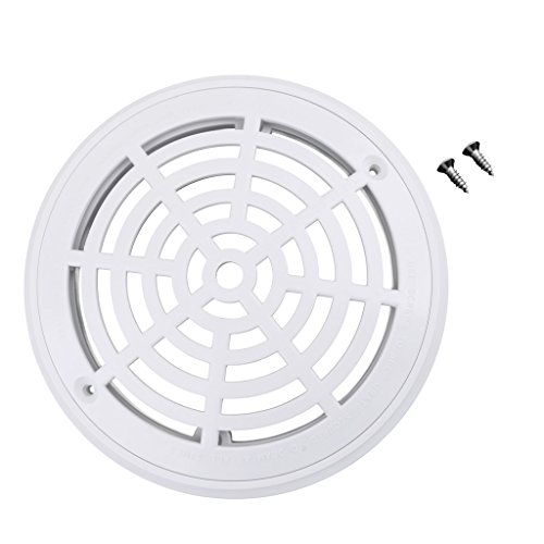 Dolity Durable White Main Drain Covers Inground Pool