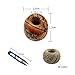 LoveS 100 Pcs 12mm Painted Barrel Design Mix Color Beading DIY Loose Wooden Beads