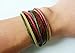 COOLLA Adjustable Leather Bracelet Buckle Bracelet Made of Hemp Ropes Brown Leather Cuff Bracelet SL2326