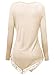 DJT Women's Long Sleeve Boat Neck Lace Hem Hankerchief Tunic Shirts Large Apricot