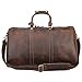 Polare 20'' Rugged Full Grain Leather Weekender Duffel Overnight Bag Carry On Gym Bag For Men
