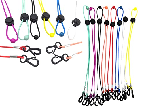 Mask Holder, Mask Lanyards, Face Mask Holder, Mask Accessories Adjustable Lightweight Mask Strap Extender, Mask Strap Hook for All Mask Types for Women, Men and Kids (Multicolor, 10pcs)