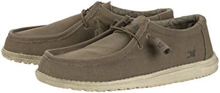 Hey Dude Shoes Wally L Canvas Shoes - Olive Size EU 42 / US 9