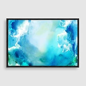 Framed Watercolor Cloud Home Artwork for Living Room Bedroom