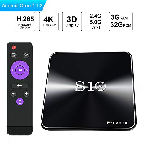 Android 7.1 TV Box - SCS ETC S10 3GB RAM 32GB ROM Smart TV Box with Dual WiFi 2.4G/5.0G Bluetooth 4.1 DDR4 Amlogic S912 Octa Core