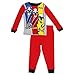 Power Rangers Boys 4 piece Pajamas Set (8, Red/Grey)
