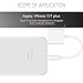 CloudWave iPhone 7 Headphones Adapter, Lightning Audio iPhone 7/7 Plus Dual Function Headphones Adapter and Charge Adapter - White