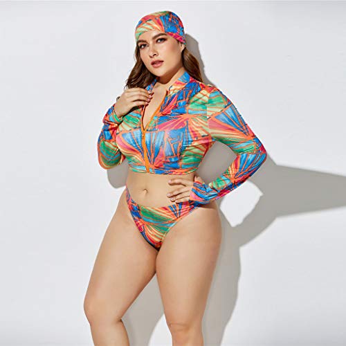 image for YunZyun Women Tankini Set, 3-Piece/Set Womens Plus Size Swimsuits Wome