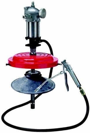 Lube Technology 35lb (25-50lb) High Pressure Grease Pump Assembly with Molded Rubber Follower Plate