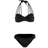 SMITH SURSEE Women's Push-up Bikini Set Sexy Beachwear Swimsuit Two Pieces Swimsuit Bandages