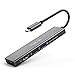 USB C Hub, iTeknic 6-in-1 Type C Hub for MacBook Pro/Air, Chromebook and More Type C Laptops, USB C Hub to HDMI 4K, USB-C Power Delivery, 2 USB 3.0 Ports, SD/TF Card Reader(Space Grey)