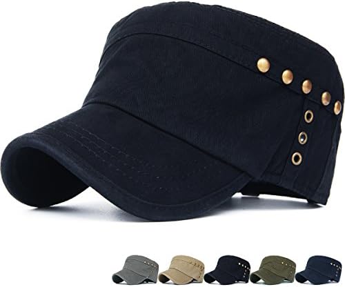 REDSHARKS Washed Cotton Cadet Cap Military Army Hat Various Style