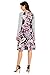 HOTAPEI Women's Floral Print Casual Long Sleeve A-line Loose T-Shirt Dresses Knee Length Paisley XL
