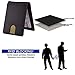 Front Pocket Wallets for Men Slim RFID Bifold Minimalist Money Clip Card Case -Made From Full Grain Leather Pabin(Charcoal Black)