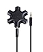 Earphone Splitter,6-Jack Headphone Earphone Stereo Audio Splitter Mix Songs AUX Ports Adapter for Mp3 Movie Gaming Sharing Music and Mixing Sounds (Black)